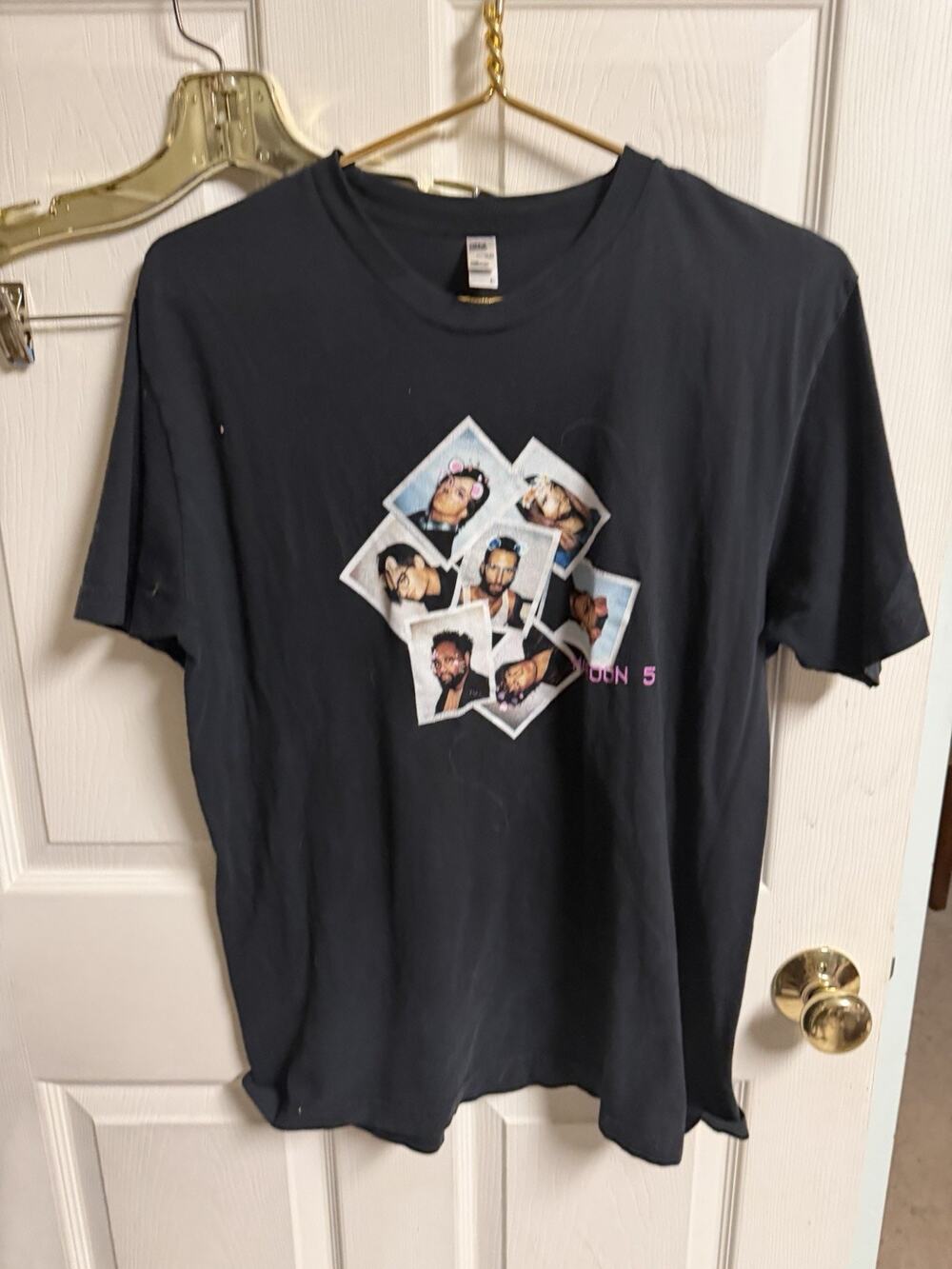 Maroon 5 Red Pill Blues Tour Band Tee Sz Large 40w 2018 Black Double Sided